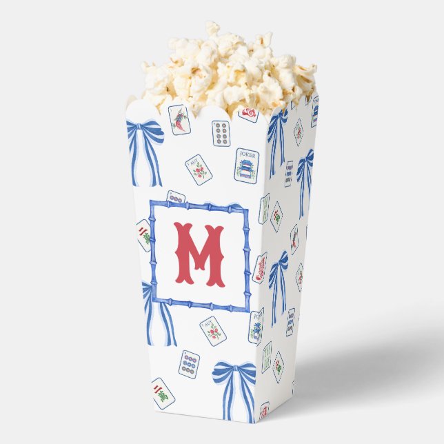 Caja Para Regalos Monograma de acuarela Mahjong Tiles y arcos (apareció)