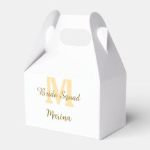 Monograma de equipo de novia regalo de boda simple