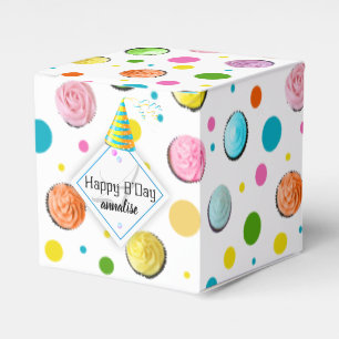 Caja Para Regalos Monograma de las magdalenas y de los puntos del