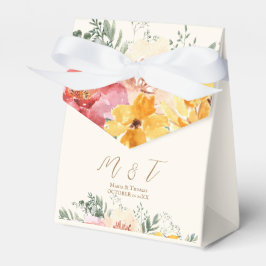 Caja Para Regalos Monograma del Boda floral otoño