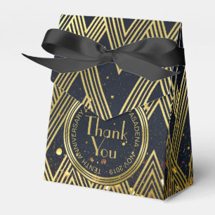 Caja Para Regalos Monograma del patrón geométrico del Purpurina Gats
