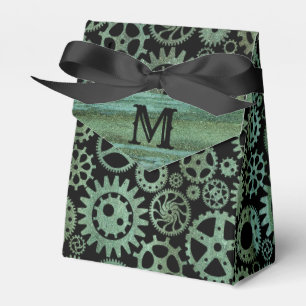 Caja Para Regalos Monograma del Personalizado de los engranajes de b
