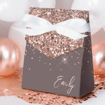Caja Para Regalos Monograma del Purpurina de Terracota Rosa Rubor<br><div class="desc">Oro Rosa - Rubor Pink and Terracotta Sparkle Purpurina Monograma Nombre y Cajas de Regalo de Fiesta de Papel Inicial Esto hace que el dulce perfecto 16 cumpleaños, boda, ducha de novia, aniversario, ducha de bebé o regalo de soltera para alguien que ama el lujo de los glam y los...</div>