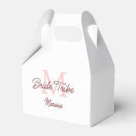 Caja Para Regalos monograma rojo tribu de la novia simple ducha de b