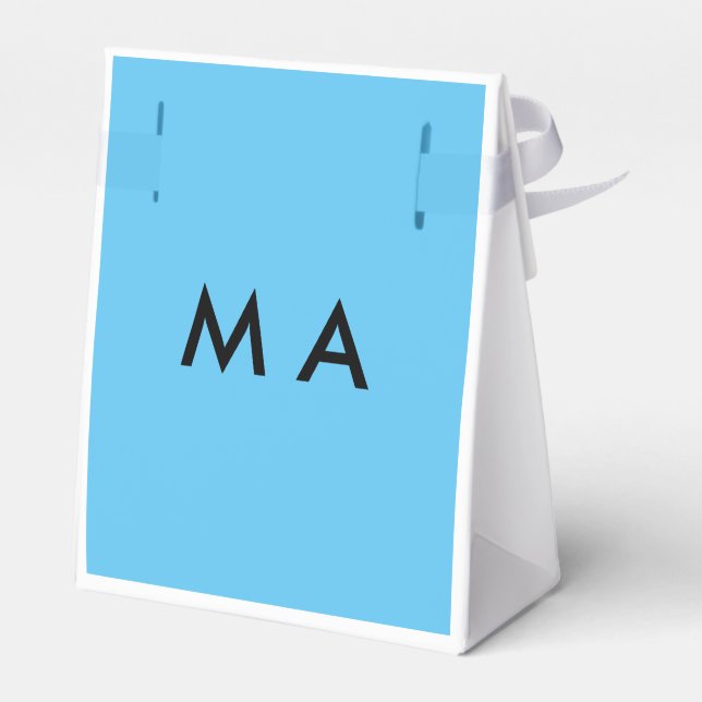 Caja Para Regalos Monograma simple añada su letra de nombre man mini (Reverso)