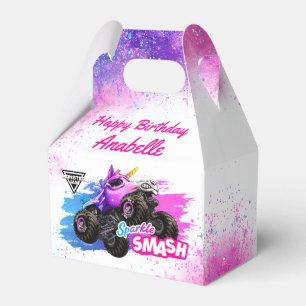Caja Para Regalos Monster Jam - Sparkle Smash Cumpleaños