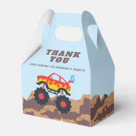 Caja Para Regalos Monster Truck Boy Birthday Party