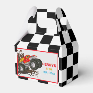 Caja Para Regalos Monster Truck Rally Birthday Party Decoraciones fa