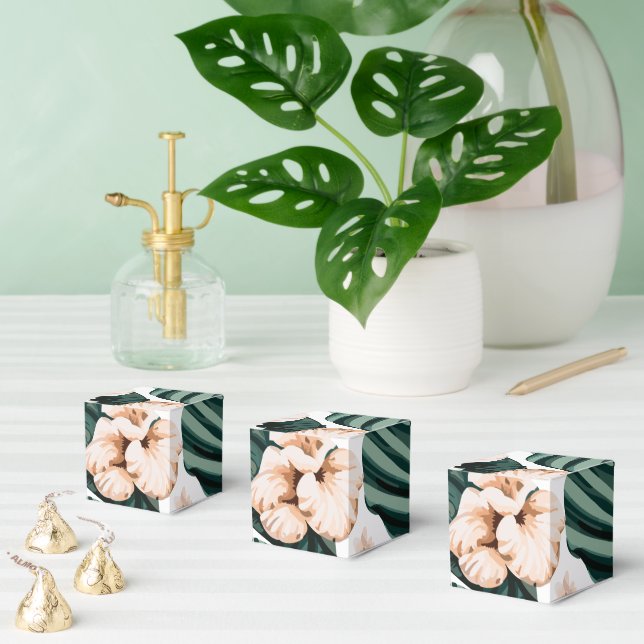 Caja Para Regalos Monstera deja hibiscus (Múltiple)