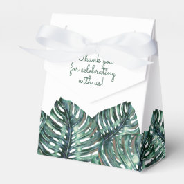 Caja Para Regalos Monstera Tropical Palm Beach Wedding Retro