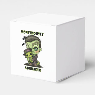Caja Para Regalos Monstruo de Frankenstein lindo con peluche