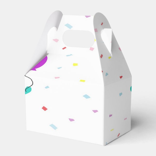 Caja Para Regalos Monstruo fiesta en blanco (Front Side)