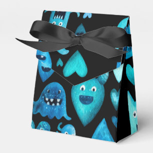 Caja Para Regalos Monstruos azules