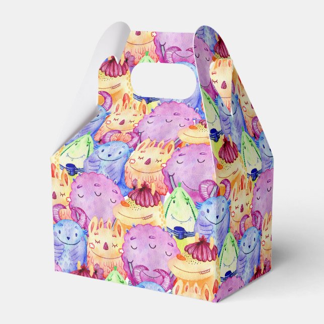 Caja Para Regalos Monstruos de cuatricromía (Front Side)