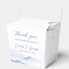 Caja Para Regalos Montañas azules y bodas de aves