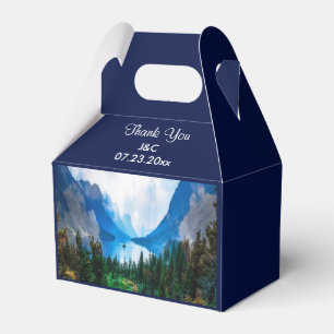Caja Para Regalos Montañas rusticas Boda de naturaleza escénica