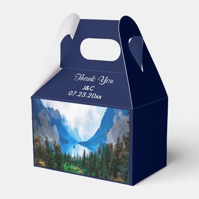 Caja Para Regalos Montañas rusticas Boda de naturaleza escénica (Front Side)