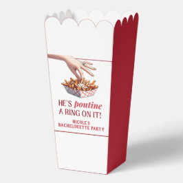 Caja Para Regalos Montreal Quebec Poutine un anillo en la bachillera