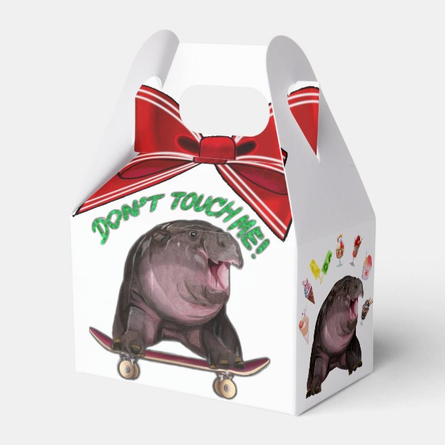 Caja Para Regalos Moo Deng Hippo (Front Side)