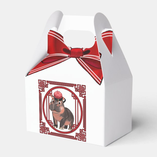 Caja Para Regalos Moo Deng Hippo (Front Side)