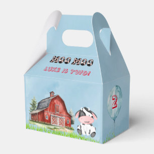 Caja Para Regalos Moo Moo Name Es Dos Boy Birday Party