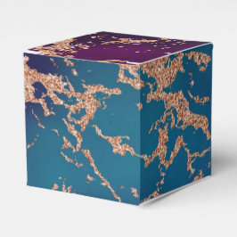 Caja Para Regalos Moody Luxe Marble | Oro púrpura profundo y Rosa Ve