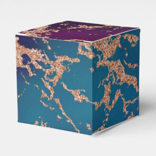 Caja Para Regalos Moody Luxe Marble Oro púrpura profundo y Rosa Ve