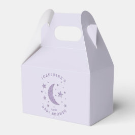 Caja Para Regalos Moon Star Baby Shower Lavender