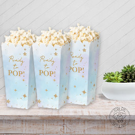 Caja Para Regalos Moon & Stars Baby Shower Popcorn