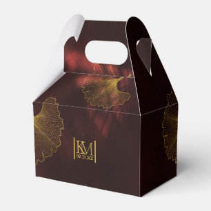 Caja Para Regalos Moonlight Romance Boda Burgundy ID881