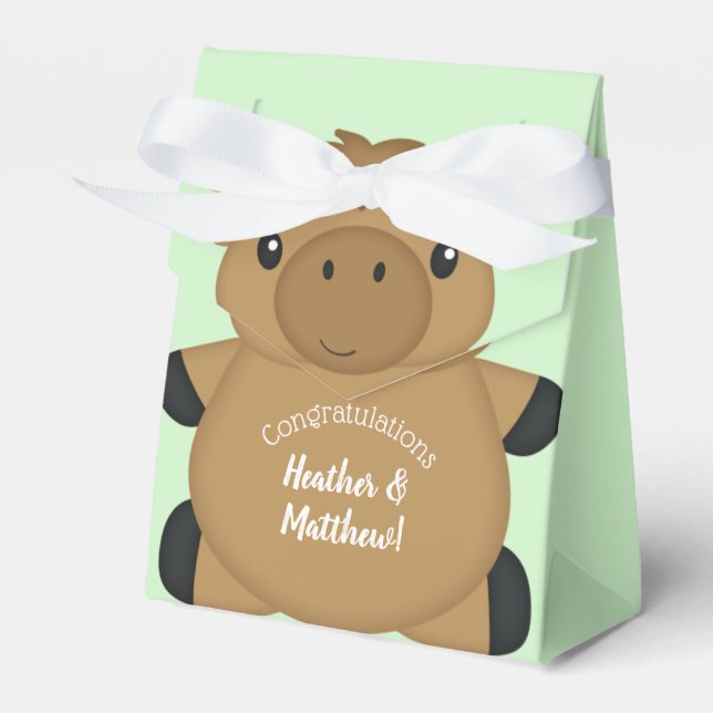 Caja Para Regalos Moose Baby Shower (Front Side)