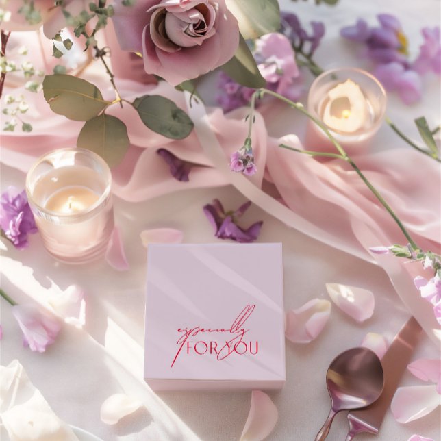 Caja Para Regalos Morado Moderno Y Magenta Especialmente Para Usted  (Modern Purple & Magenta Especially For You Wedding Favor Boxes)