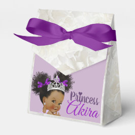 Caja Para Regalos Morado|White African Princess Royal Baby Shower