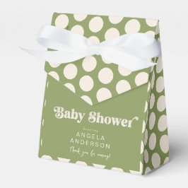 Caja Para Regalos Moss Green Geometric Baby Shower Gracias