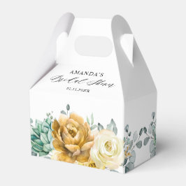 Caja Para Regalos Mostaza Amarilla Floral Sage Greenery Bridal Showe