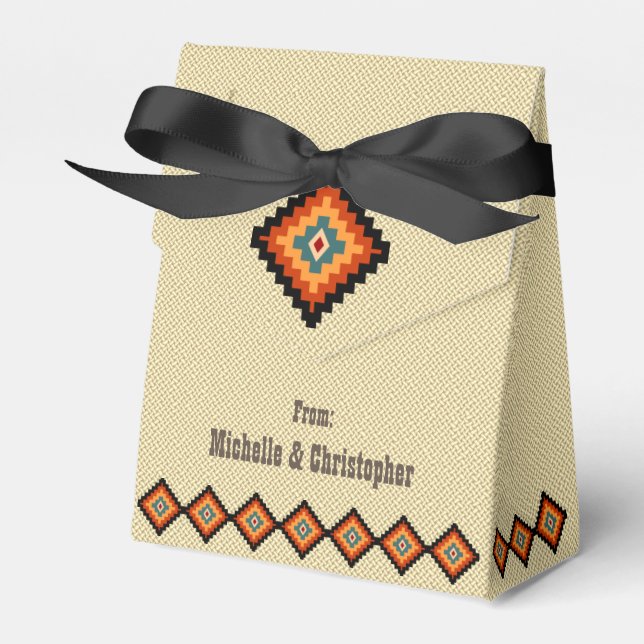 Caja Para Regalos Motivos tradicionales de arte folclórico rumano (Front Side)