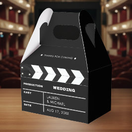 Caja Para Regalos Movie Film Clap Board Wedding Thank You