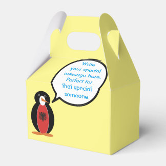 Caja Para Regalos Ms Penguin Bandera Albanesa Conversaciones