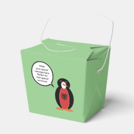 Caja Para Regalos Ms Penguin Bandera Albanesa Conversaciones