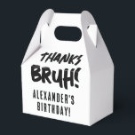 Caja Para Regalos Muchacho adolescente de Birthday Bruh Boy gracias<br><div class="desc">Una caja de favores de cumpleaños con la temática "Bruh" de un adolescente usando tipografía fresca. Un diseño de caja de favores para los niños adolescentes personalizados perfecto para cualquier tema de fiesta de cumpleaños de los adolescentes. Personalizar esta caja de favores de cumpleaños "Bruh" con tu propio texto y...</div>