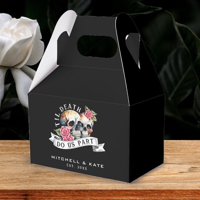 Caja Para Regalos Muerte hasta la muerte nos separan calaveras y Ros (Subido por el creador)