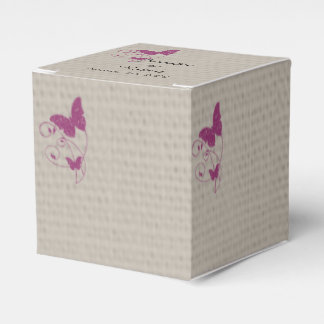 Caja Para Regalos Mulberry Purple Butterfly Wedding Favor Box