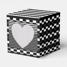 Caja Para Regalos Multipatrones en blanco y negro