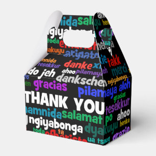 Caja Para Regalos Múltiples maneras de decir gracias en muchos idiom