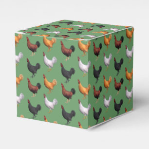 Caja Para Regalos Multitud de gallos