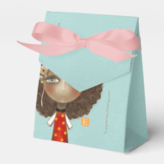 Caja Para Regalos Muñeca ojos grandes fiesta de verano tan linda ♥️