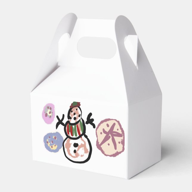 Caja Para Regalos Muñeco de nieve dulce (Front Side)