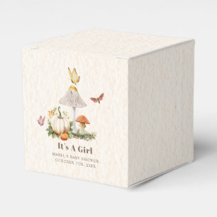 Caja Para Regalos Mushroom Pumpkin Butterfly Woodland Baby Shower