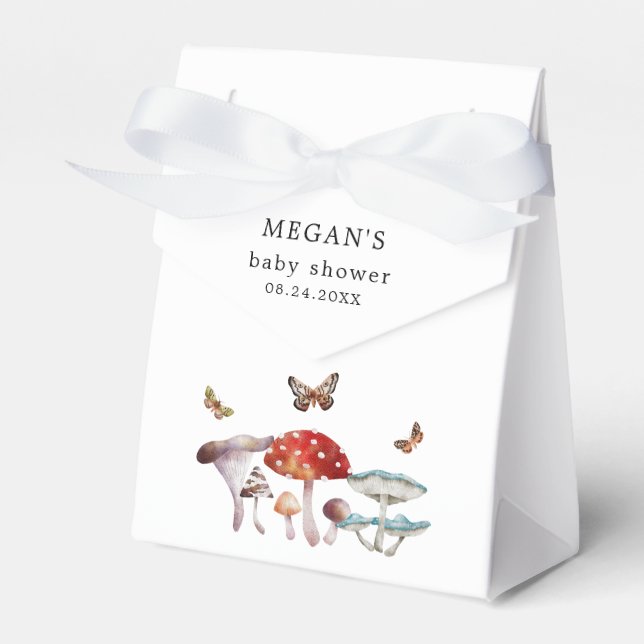 Caja Para Regalos Mushroom Whimsical Baby Shower (Front Side)