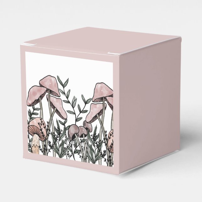 Caja Para Regalos Mushrooms silvestres (Costado Anverso)
